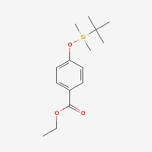 molecular formula C15H24O3Si B3105383 4-((叔丁基二甲基甲硅烷基)氧基)苯甲酸乙酯 CAS No. 153025-65-1