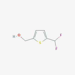 molecular formula C6H6F2OS B3105390 2-Thiophenemethanol, 5-(difluoromethyl)- CAS No. 153026-90-5