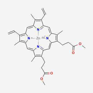 molecular formula C36H36N4O4Zn B3105398 Zn (II) Protoporphyrin IX dimethyl ester CAS No. 15304-09-3