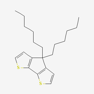 molecular formula C21H30S2 B3105432 4,4-Dihexyl-4H-cyclopenta[1,2-b:5,4-b']dithiophene CAS No. 153312-86-8