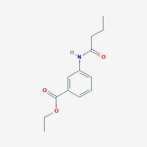 molecular formula C13H17NO3 B310551 Ethyl 3-(butanoylamino)benzoate 