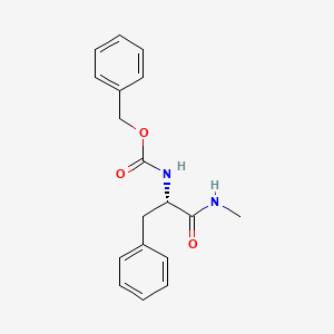 molecular formula C18H20N2O3 B3105521 Benzyl N-[(1S)-1-(methylcarbamoyl)-2-phenylethyl]carbamate CAS No. 15368-72-6