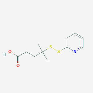 molecular formula C11H15NO2S2 B3105534 4-甲基-4-(吡啶-2-基二硫醚基)戊酸 CAS No. 1537891-69-2