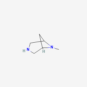 molecular formula C6H12N2 B3105556 6-Methyl-3,6-diazabicyclo[3.1.1]heptane CAS No. 1538734-96-1