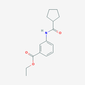 molecular formula C15H19NO3 B310559 Ethyl 3-[(cyclopentylcarbonyl)amino]benzoate 