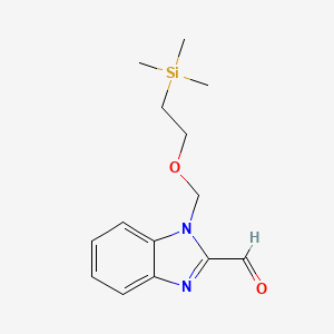 molecular formula C14H20N2O2Si B3105592 1-(2-Trimethylsilylethoxymethyl)-2-formyl-benzimidazole CAS No. 154028-50-9