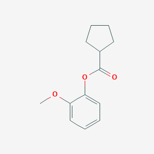 molecular formula C13H16O3 B310560 2-Methoxyphenylcyclopentanecarboxylate 