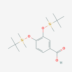 molecular formula C19H34O4Si2 B3105607 3,4-Bis((tert-butyldimethylsilyl)oxy)benzoic acid CAS No. 154083-18-8