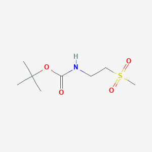 molecular formula C8H17NO4S B3105610 Tert-butyl 2-(methylsulfonyl)ethylcarbamate CAS No. 154095-06-4