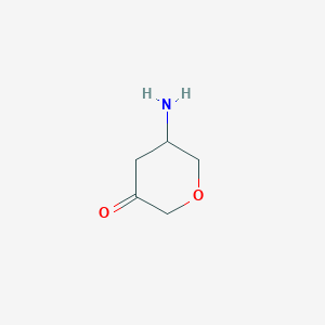 molecular formula C5H9NO2 B3105615 5-Aminodihydro-2H-pyran-3(4H)-one CAS No. 1540979-96-1