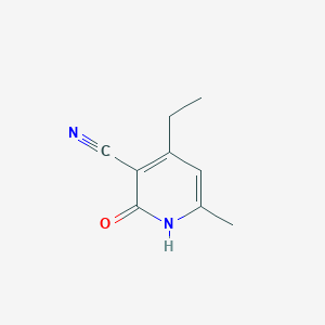 molecular formula C9H10N2O B3105632 4-Ethyl-6-methyl-2-oxo-1,2-dihydropyridine-3-carbonitrile CAS No. 154267-51-3