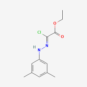 Ethyl (2Z)-2-chloro-2-[2-(3,5-dimethylphenyl)hydrazin-1-ylidene]acetate