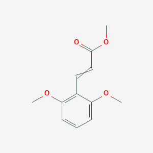 molecular formula C12H14O4 B3105675 Methyl 3-(2,6-dimethoxyphenyl)prop-2-enoate CAS No. 154424-13-2