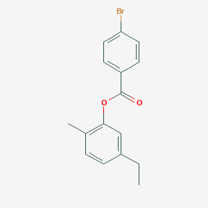 molecular formula C16H15BrO2 B310568 5-Ethyl-2-methylphenyl4-bromobenzoate 