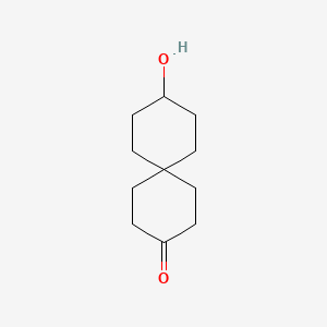 molecular formula C11H18O2 B3105682 9-Hydroxyspiro[5.5]undecan-3-one CAS No. 154464-88-7