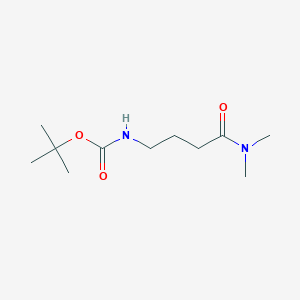 molecular formula C11H22N2O3 B3105729 tert-Butyl [4-(dimethylamino)-4-oxobutyl]carbamate CAS No. 154656-95-8