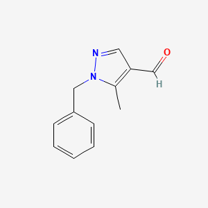 molecular formula C12H12N2O B3105770 1-Benzyl-5-methyl-1H-pyrazole-4-carbaldehyde CAS No. 154927-02-3