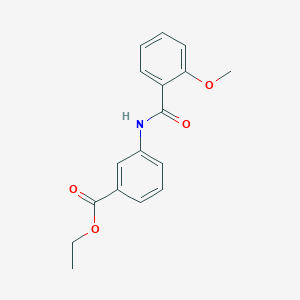 molecular formula C17H17NO4 B310578 Ethyl 3-[(2-methoxybenzoyl)amino]benzoate 