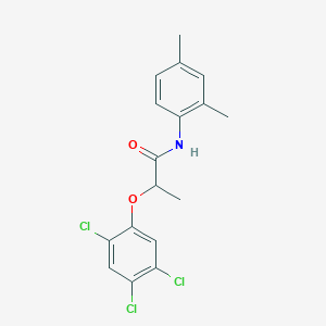 molecular formula C17H16Cl3NO2 B310580 N-(2,4-dimethylphenyl)-2-(2,4,5-trichlorophenoxy)propanamide 
