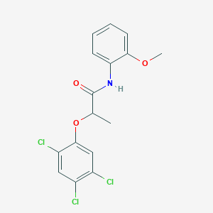 molecular formula C16H14Cl3NO3 B310582 N-(2-methoxyphenyl)-2-(2,4,5-trichlorophenoxy)propanamide 
