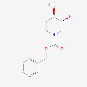 molecular formula C13H16FNO3 B3105837 benzyl (3R,4R)-3-fluoro-4-hydroxypiperidine-1-carboxylate CAS No. 1554141-63-7