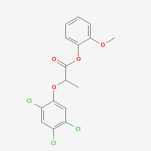molecular formula C16H13Cl3O4 B310585 2-Methoxyphenyl 2-(2,4,5-trichlorophenoxy)propanoate 
