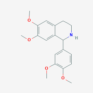 molecular formula C19H23NO4 B3105875 1-(3,4-Dimethoxyphenyl)-6,7-dimethoxy-1,2,3,4-tetrahydroisoquinoline CAS No. 15547-55-4