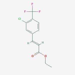 Ethyl 3-(3-chloro-4-(trifluoromethyl)phenyl)acrylate