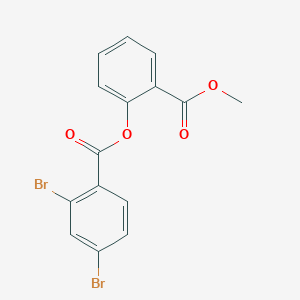 molecular formula C15H10Br2O4 B310590 2-(Methoxycarbonyl)phenyl2,4-dibromobenzoate 