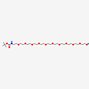 molecular formula C27H55NO13 B3105902 BocNH-PEG11-OH CAS No. 1556847-53-0