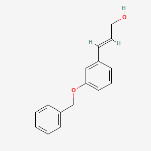 molecular formula C16H16O2 B3105907 3-(3-(Benzyloxy)phenyl)prop-2-en-1-ol CAS No. 155697-42-0