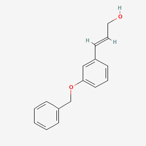 molecular formula C16H16O2 B3105907 3-(3-(苄氧基)苯基)丙-2-烯-1-醇 CAS No. 155697-42-0