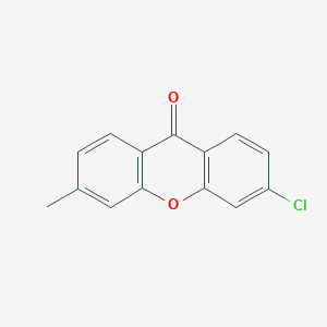 molecular formula C14H9ClO2 B3105915 3-氯-6-甲基-9H-xanthen-9-one CAS No. 155726-21-9