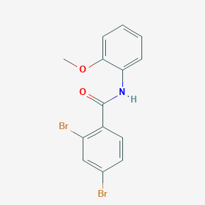 molecular formula C14H11Br2NO2 B310592 2,4-dibromo-N-(2-methoxyphenyl)benzamide 
