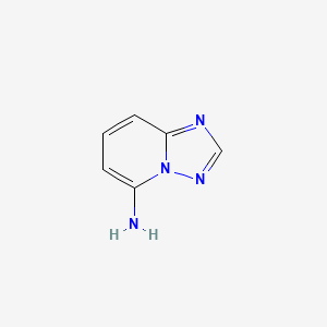 molecular formula C6H6N4 B3105939 [1,2,4]三唑并[1,5-a]吡啶-5-胺 CAS No. 1557509-99-5