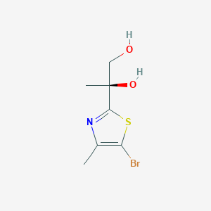 (S)-2-(5-Bromo-4-methylthiazol-2-yl)propane-1,2-diol