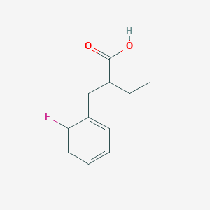 molecular formula C11H13FO2 B3105953 2-(2-Fluoro-benzyl)-butyric acid CAS No. 155827-66-0