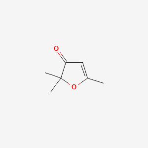 molecular formula C7H10O2 B3105973 2,2,5-三甲基-3(2H)-呋喃酮 CAS No. 1559-45-1