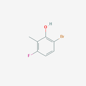molecular formula C7H6BrFO B3105978 6-Bromo-3-fluoro-2-methylphenol CAS No. 1559064-08-2