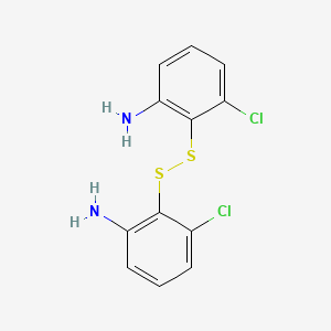 molecular formula C12H10Cl2N2S2 B3105981 2-[(2-Amino-6-chlorophenyl)disulfanyl]-3-chloroaniline CAS No. 155909-29-8