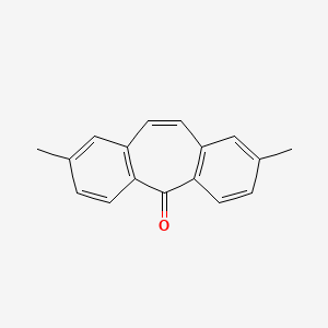 molecular formula C17H14O B3105986 2,8-二甲基-5H-二苯并[a,d]环庚烯-5-酮 CAS No. 156086-78-1
