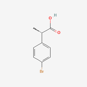 molecular formula C9H9BrO2 B3105998 (S)-2-(4-Bromophenyl)propanoic acid CAS No. 156143-00-9