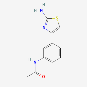 N-[3-(2-amino-1,3-thiazol-4-yl)phenyl]acetamide