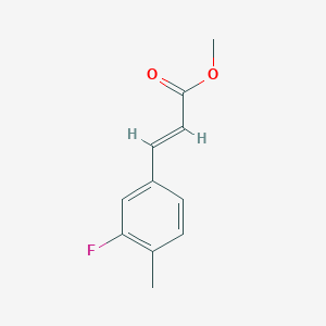 molecular formula C11H11FO2 B3106027 (E)-Methyl 3-(3-fluoro-4-methylphenyl)acrylate CAS No. 1563308-80-4