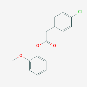molecular formula C15H13ClO3 B310604 2-Methoxyphenyl(4-chlorophenyl)acetate 