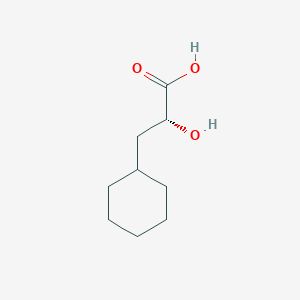 molecular formula C9H16O3 B3106065 (R)-a-Hydroxy-cyclohexanepropanoic acid CAS No. 156469-00-0