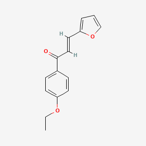 molecular formula C15H14O3 B3106076 (2E)-1-(4-Ethoxyphenyl)-3-(furan-2-yl)prop-2-en-1-one CAS No. 1565-91-9