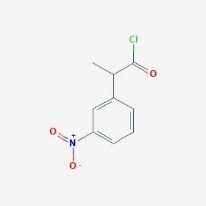 molecular formula C9H8ClNO3 B3106084 2-(3-Nitrophenyl)propanoyl chloride CAS No. 156516-83-5