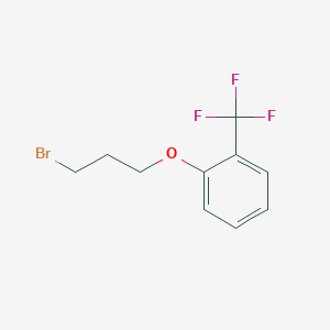 molecular formula C10H10BrF3O B3106115 1-(3-溴丙氧基)-2-(三氟甲基)苯 CAS No. 156669-04-4