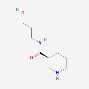 (3S)-N-(3-hydroxypropyl)piperidine-3-carboxamide